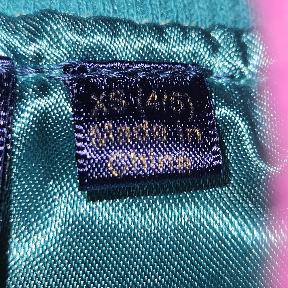 Disney Aladdin Teal and Purple Satin Fabric Jacket Girls XS 4-5